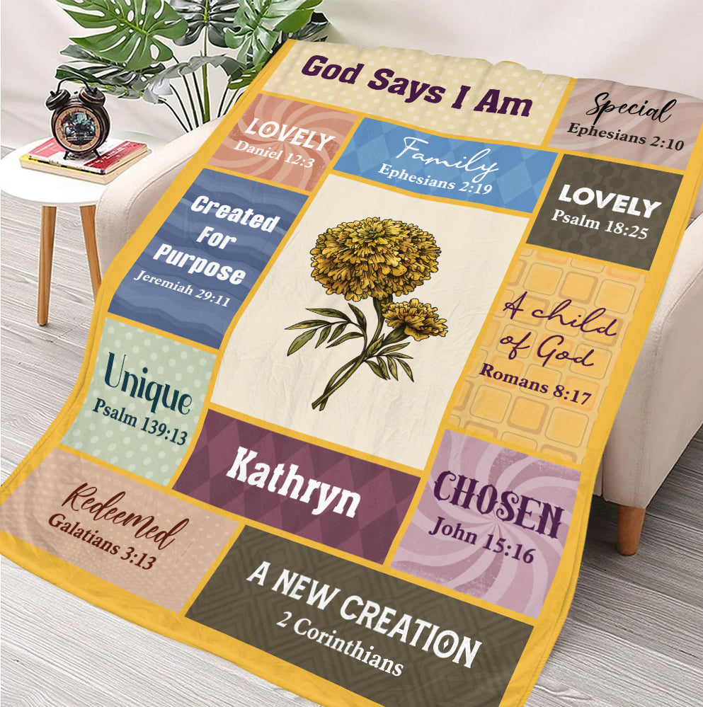 God Says Blanket - Personalized Blanket