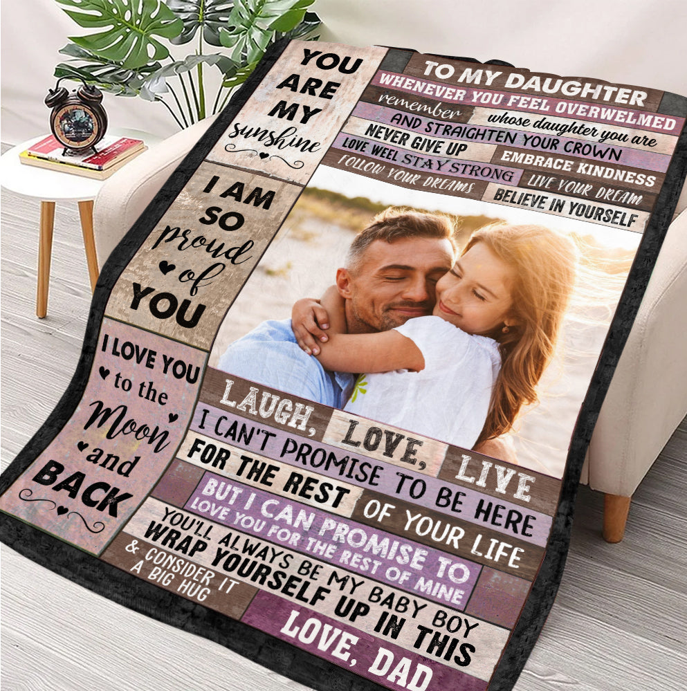 I Am So Proud Of You My Little Sunshine Blanket - Personalized Blanket