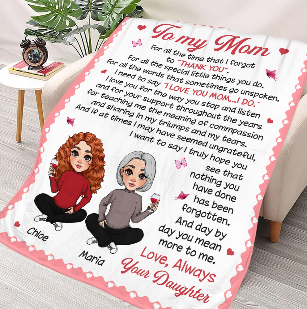 To My Mom, Gift For Mom, Gift For Mother's Day Blanket - Personalized Blanket