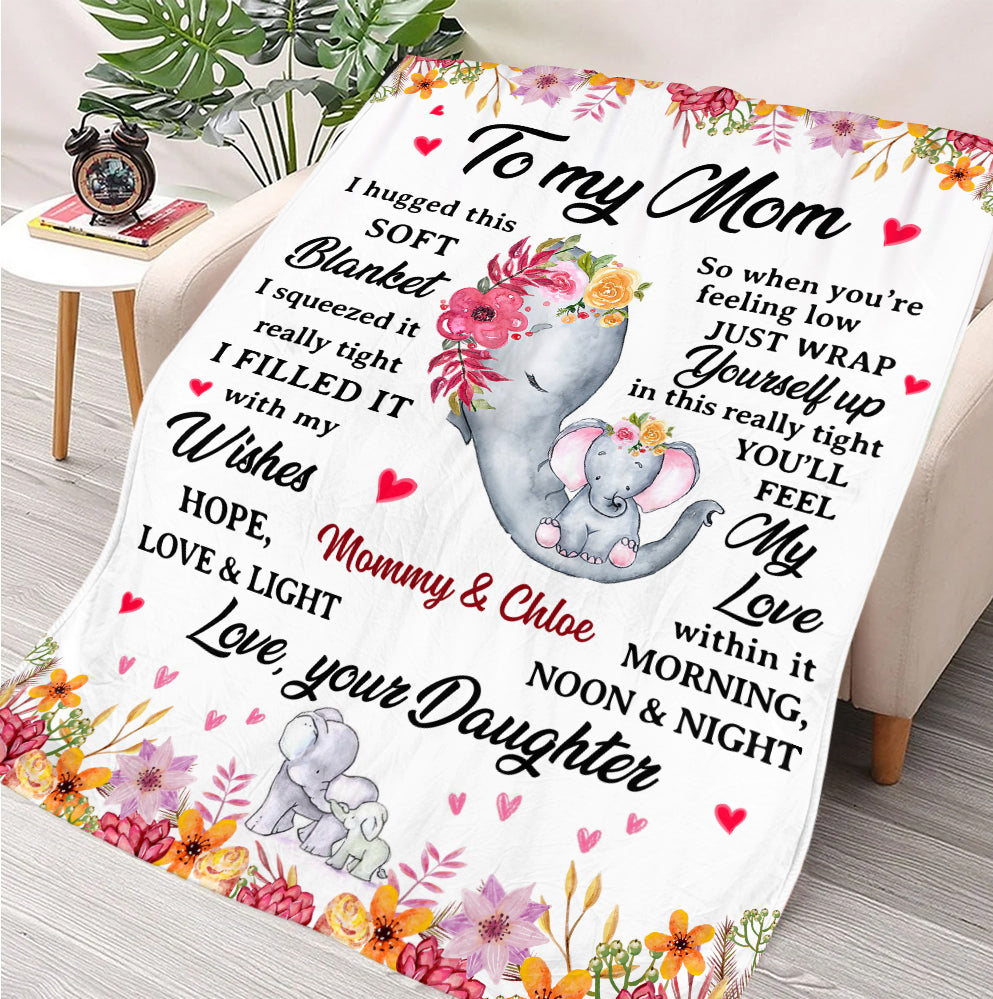 My Best Mom, Gift For Mom Blanket - Personalized Blanket