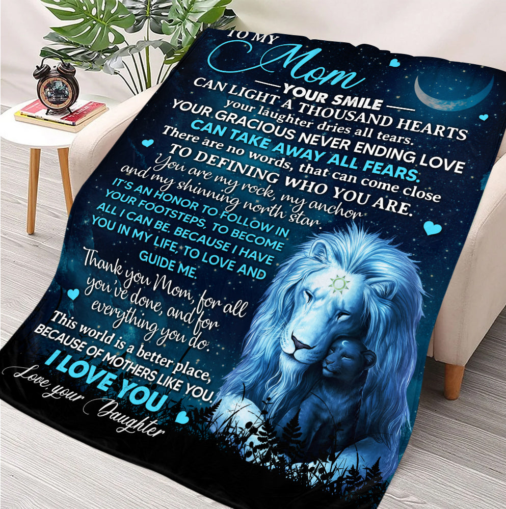 To My Mom Blanket, Gift For Mom Blanket - Personalized Blanket