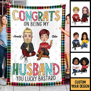 Congrats Couple - Personalized Blanket - Best Gift For Couple, For Christmas - Giftago