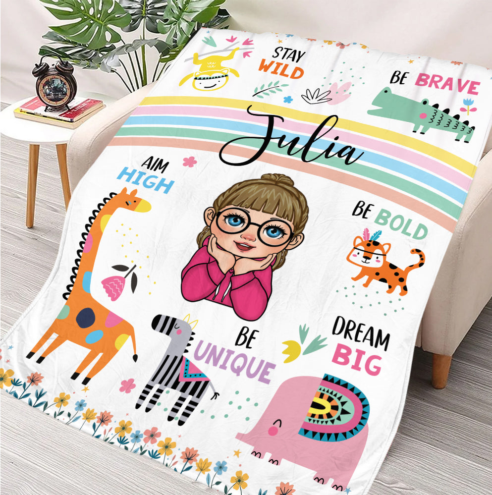 Stay Wild Blanket - Personalized Blanket