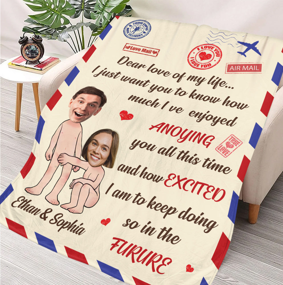 Personalized Dear Love Of My Life Blanket - Couple Blanket - Valentine Gift
