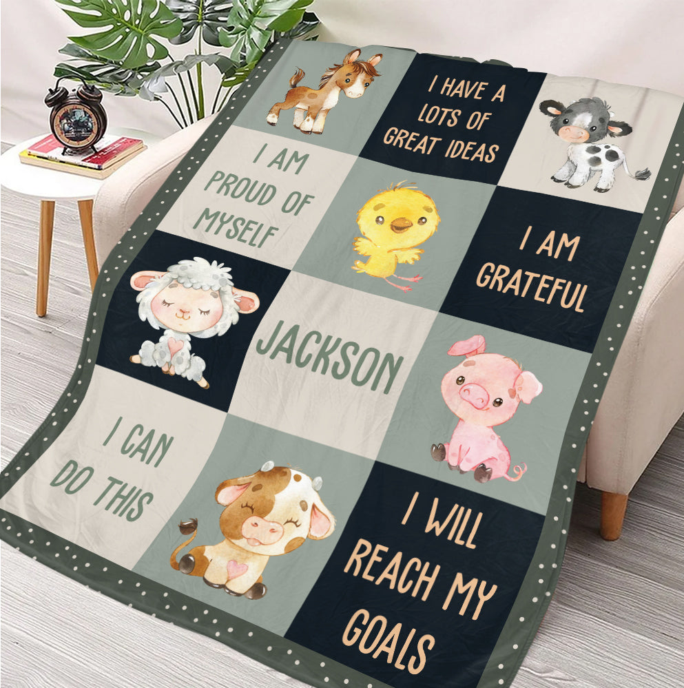 Positive Affirmation Blanket - Personalized Blanket
