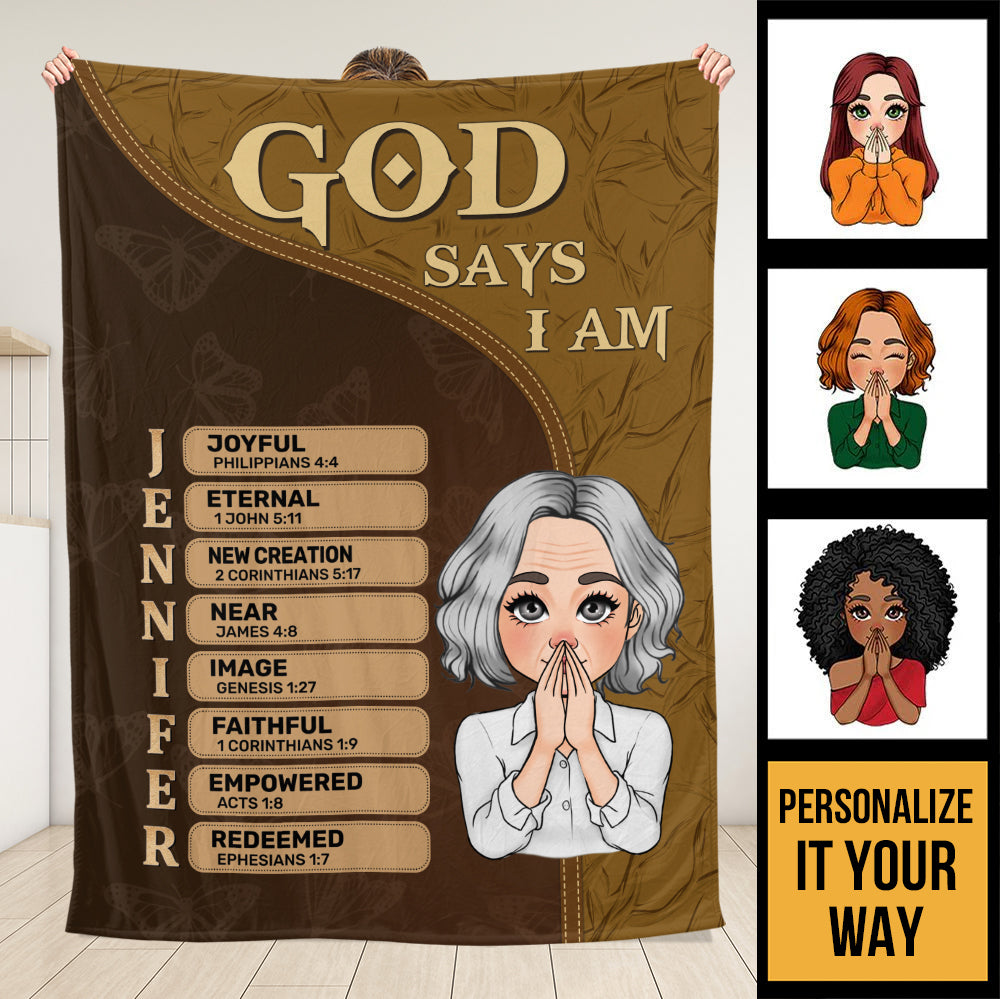 God Says Blanket - Personalized Blanket