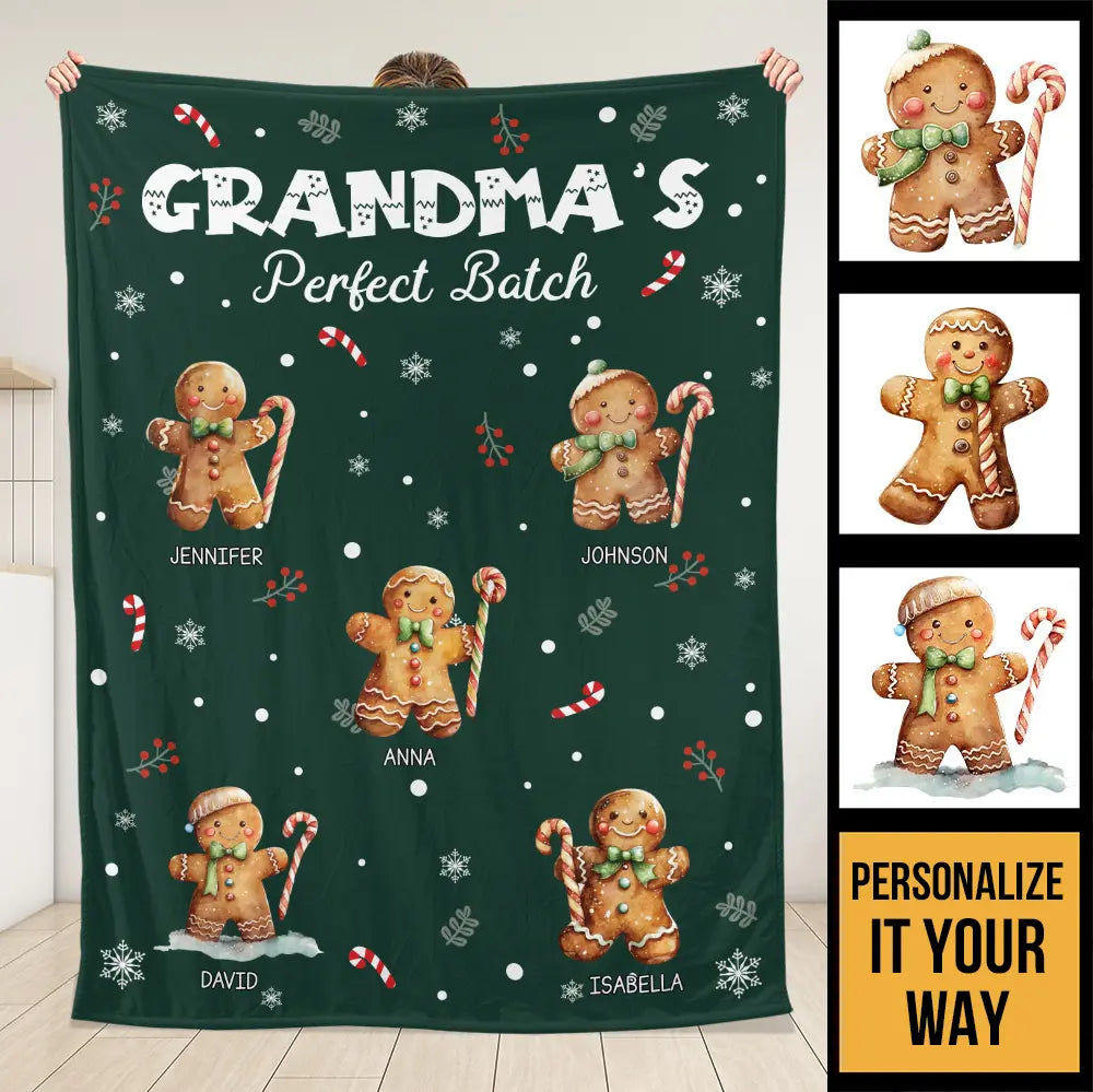 Christmas Grandma's Perfect Batch - Personalized Blanket
