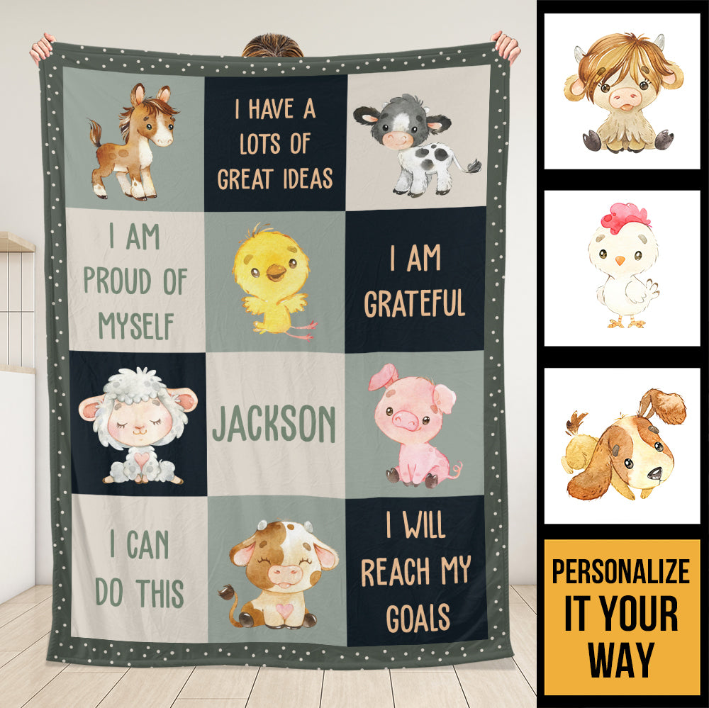 Positive Affirmation Blanket - Personalized Blanket