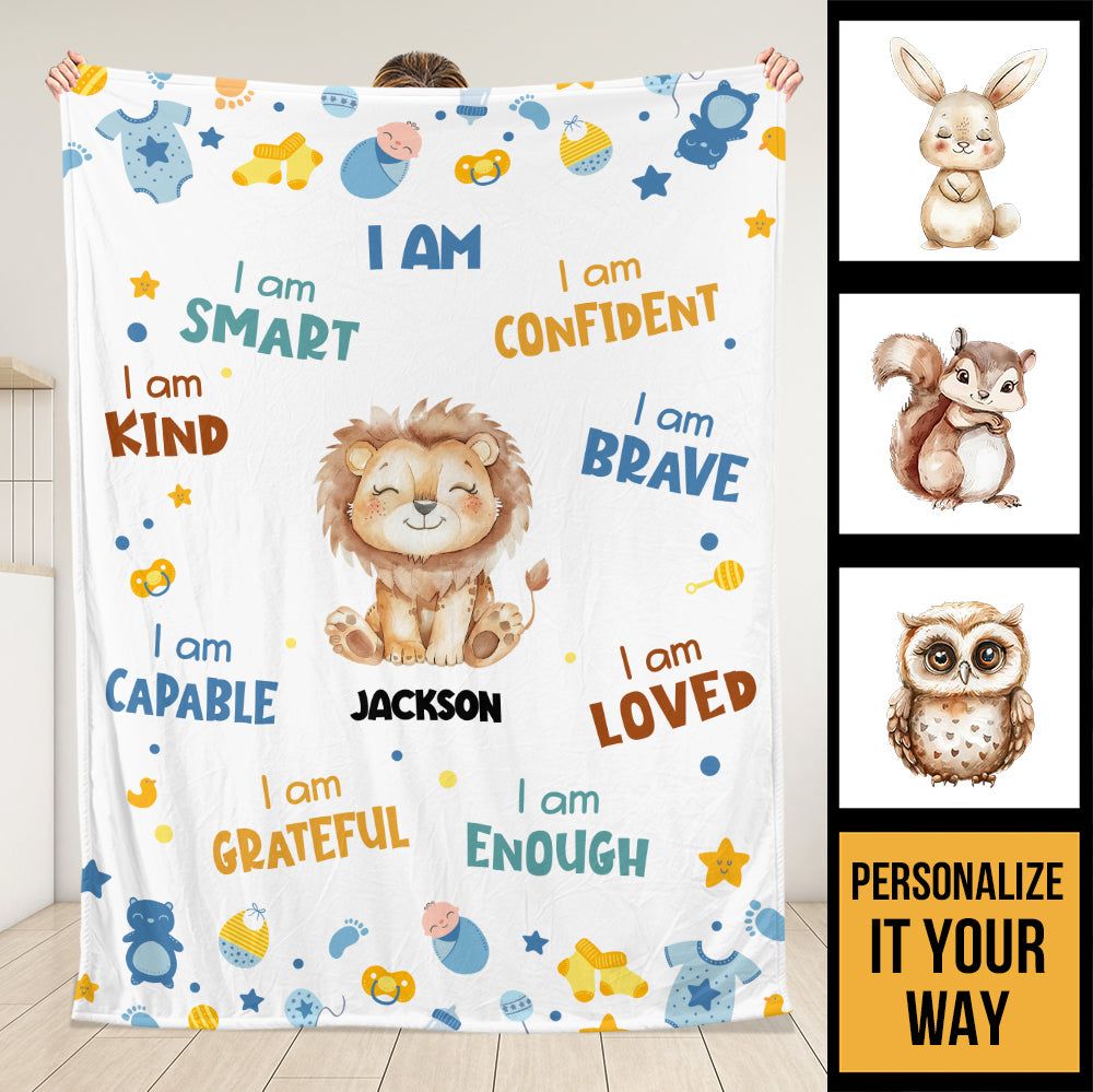Baby Animal Blanket - Personalized Blanket