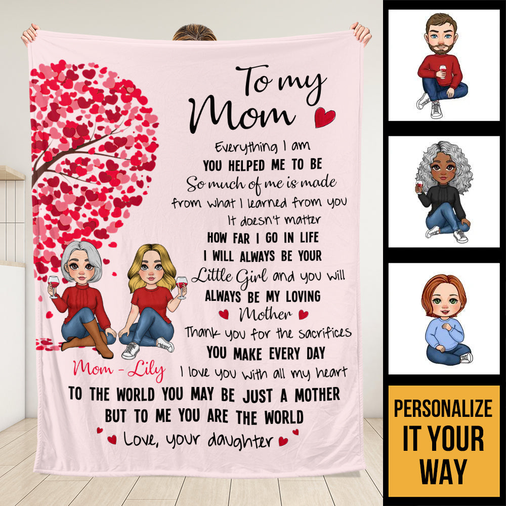 Best Mom Ever, Gift For Mom Blanket - Personalized Blanket