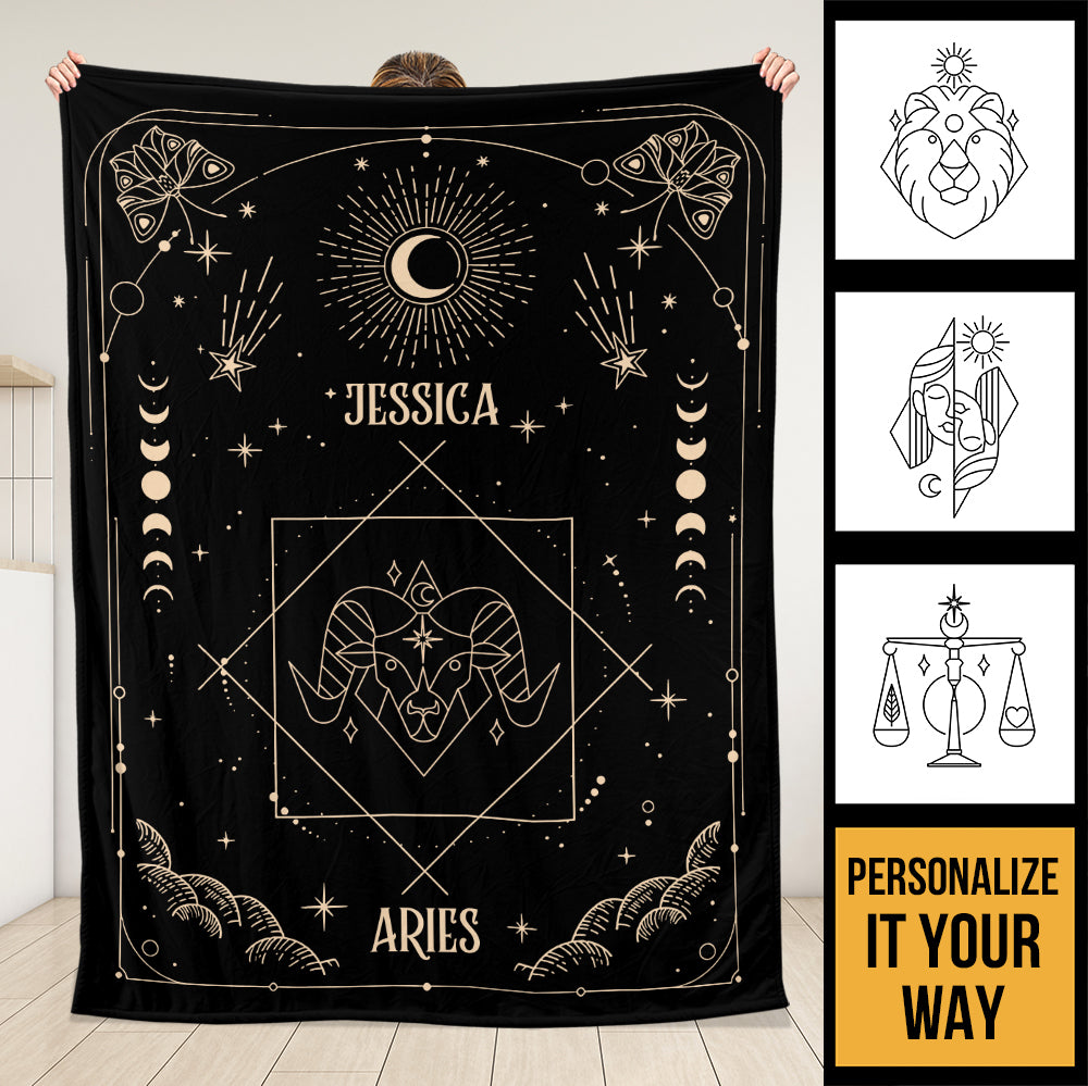 Zodiac Blanket - Personalized Blanket