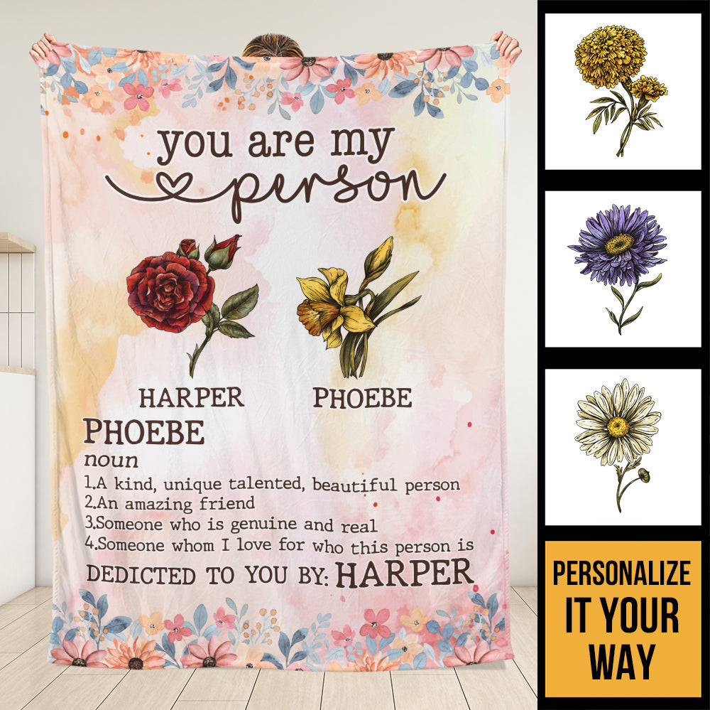 You Are My Person Blanket - Personalized Blanket