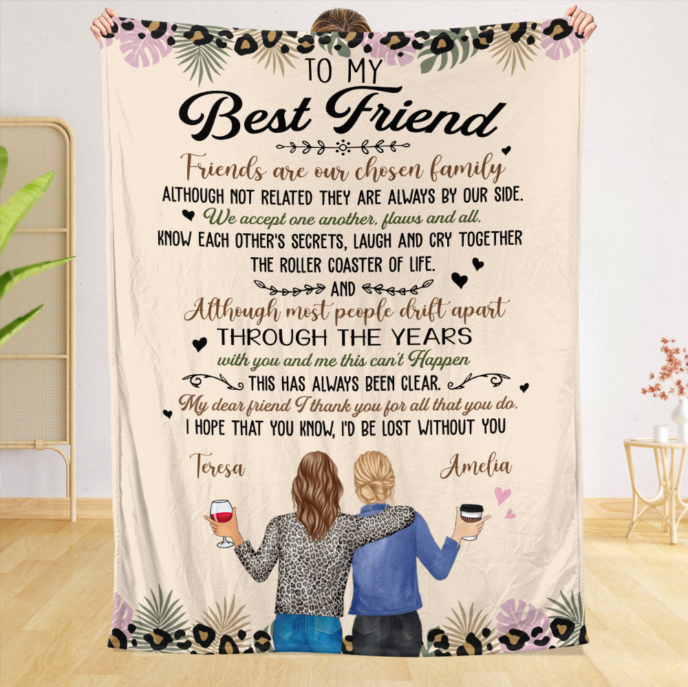 To My Best Friend - Personalized Blanket - Giftago