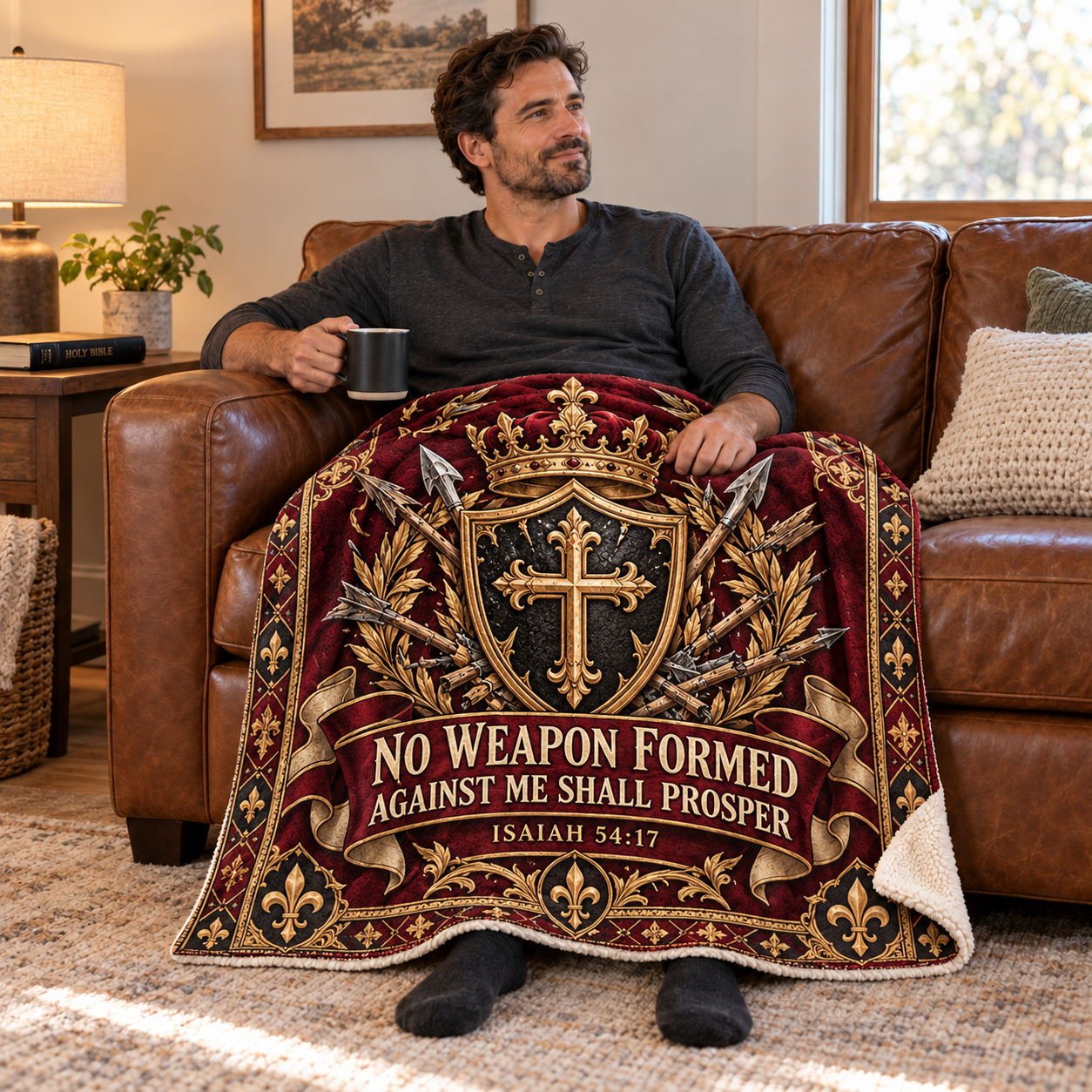 No Weapon Formed – Royal Defender Isaiah 54:17 Christian Blanket