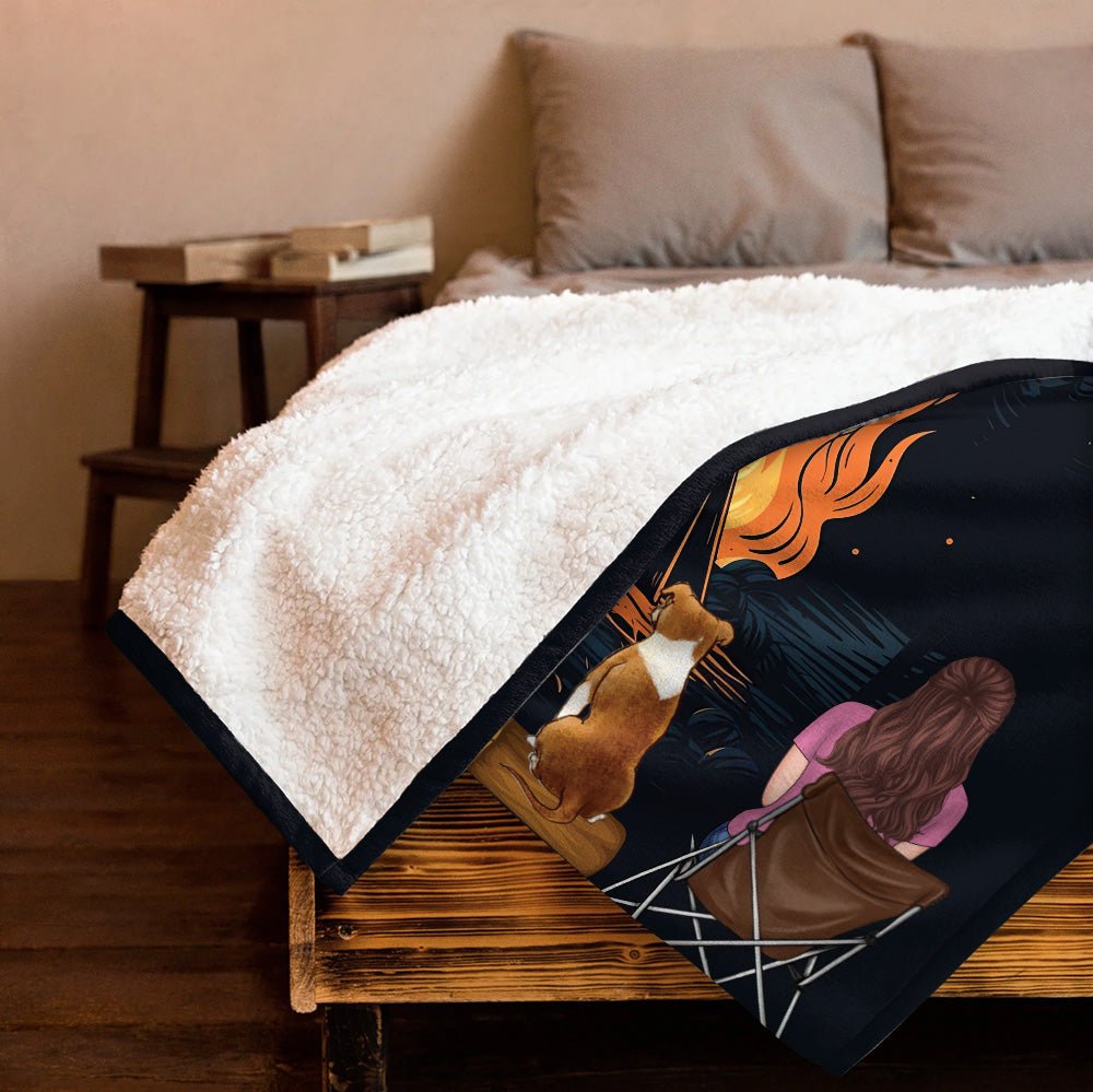 Making Memories Around The Campfire Blanket - Personalized Blanket