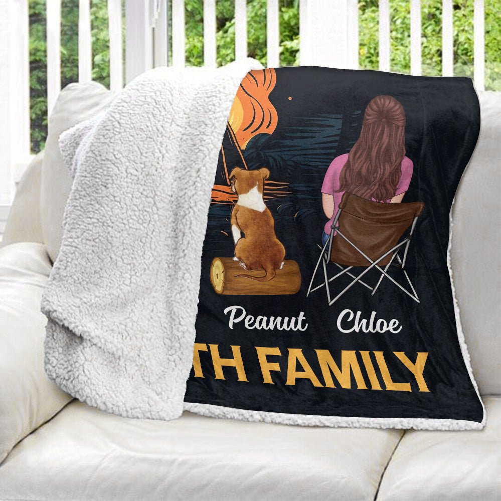 Making Memories Around The Campfire Blanket - Personalized Blanket