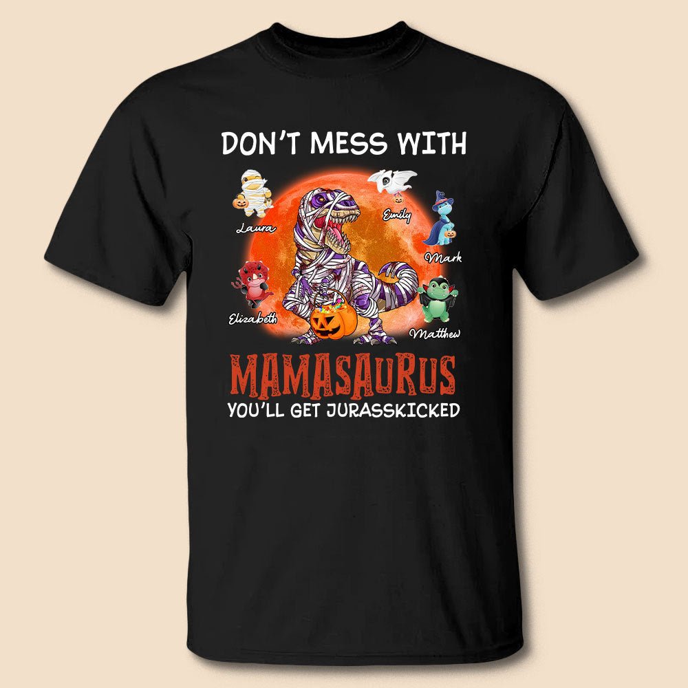 Mamasaurus/Papasaurus Halloween - Personalized T-Shirt/ Hoodie - Best Gift For Halloween - Giftago