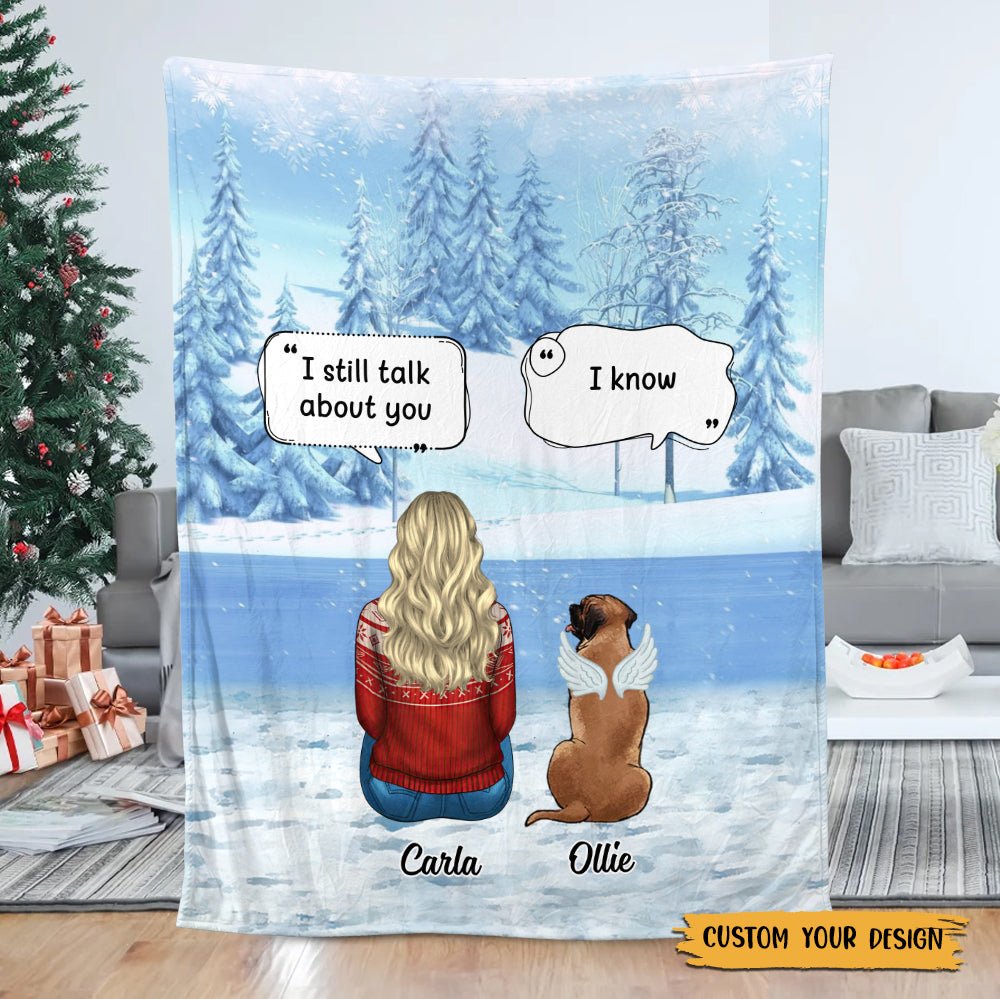 Memorial Pet - I Miss You - Personalized Blanket - Best Gift For Pet Lovers - Giftago