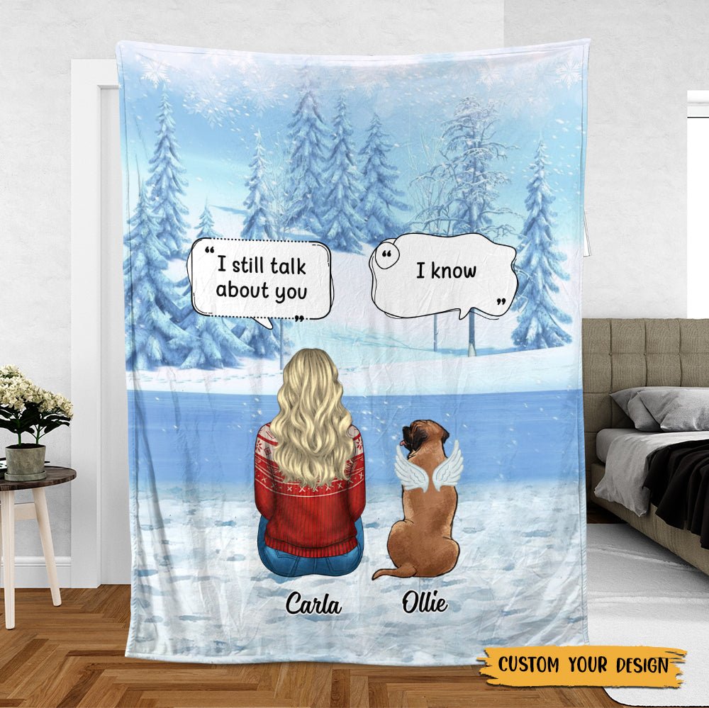 Memorial Pet - I Miss You - Personalized Blanket - Best Gift For Pet Lovers - Giftago