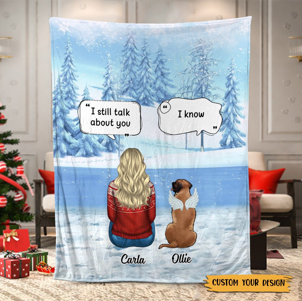 Memorial Pet - I Miss You - Personalized Blanket - Best Gift For Pet Lovers - Giftago