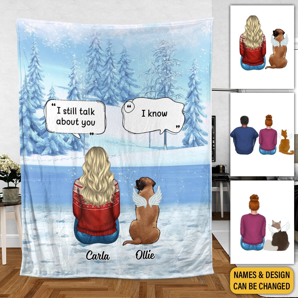 Memorial Pet - I Miss You - Personalized Blanket - Best Gift For Pet Lovers - Giftago