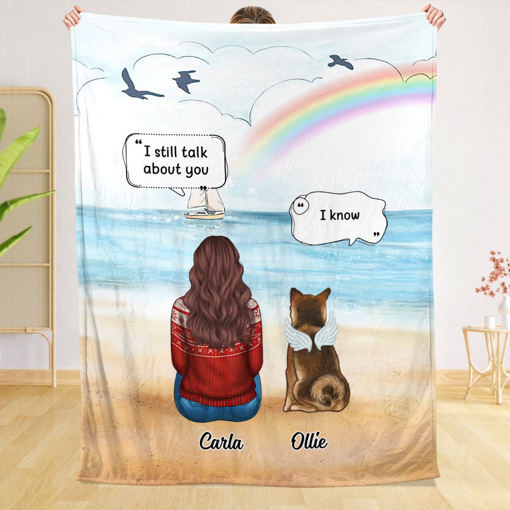 Memorial Pet - I Miss You (Version 2) - Personalized Blanket - Best Gift For Pet Lovers - Giftago