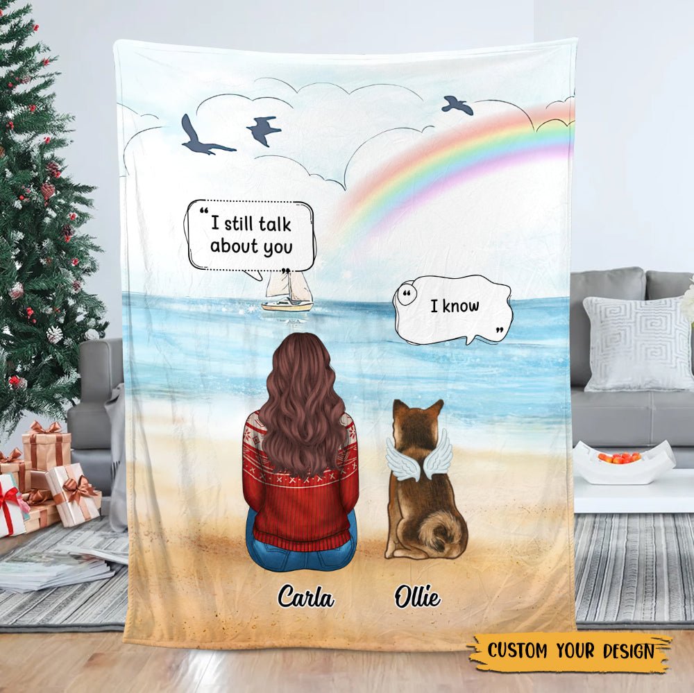 Memorial Pet - I Miss You (Version 2) - Personalized Blanket - Best Gift For Pet Lovers - Giftago