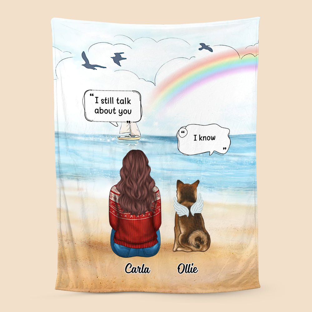 Memorial Pet - I Miss You (Version 2) - Personalized Blanket - Best Gift For Pet Lovers - Giftago