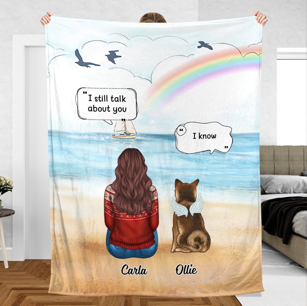 Memorial Pet - I Miss You (Version 2) - Personalized Blanket - Best Gift For Pet Lovers - Giftago