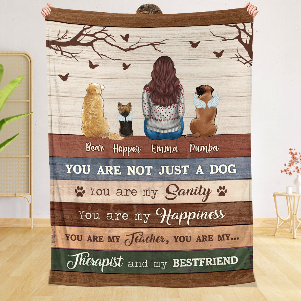 You Are Not Just A Dog - Personalized Blanket - Best Gift For Pet Lovers - Giftago