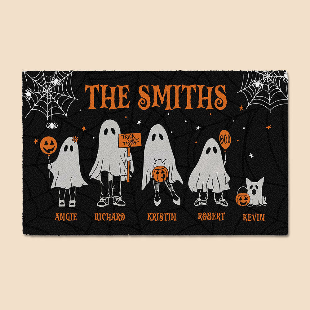 Halloween Ghost Family - Personalized Doormat - Best Gift For Halloween - Giftago