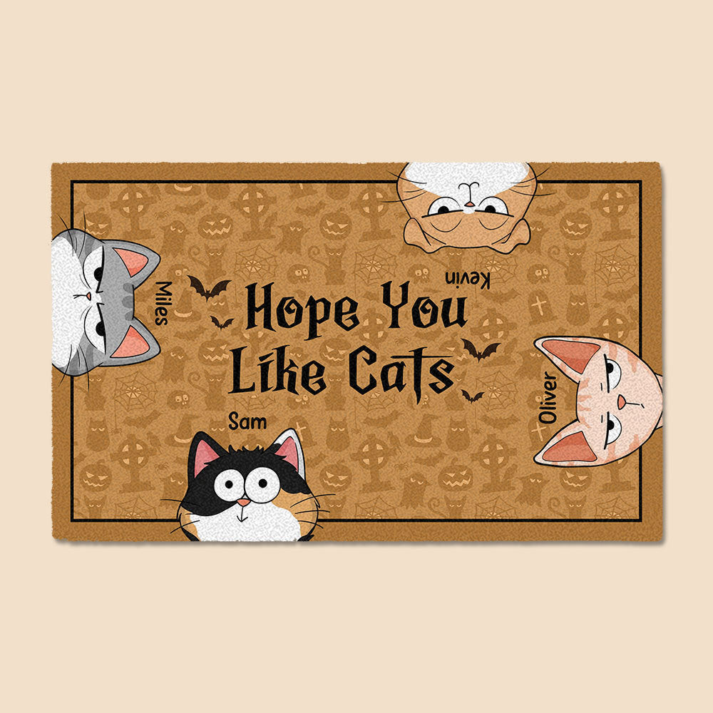Hope You Like Cats - Personalized Doormat - Best Gift For Cat Lovers - Giftago