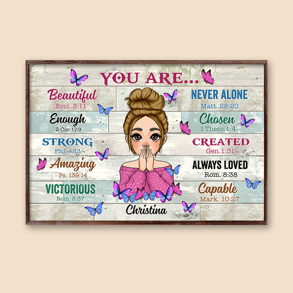 You Are Beautiful - Personalized Poster/Canvas - Best Gift For Mom, Daughter, Sister, Friend, Wife - Giftago