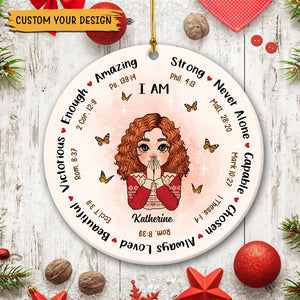 I Am Beautiful - Personalized Ceramic Ornament - Best Gift For Christmas - Giftago