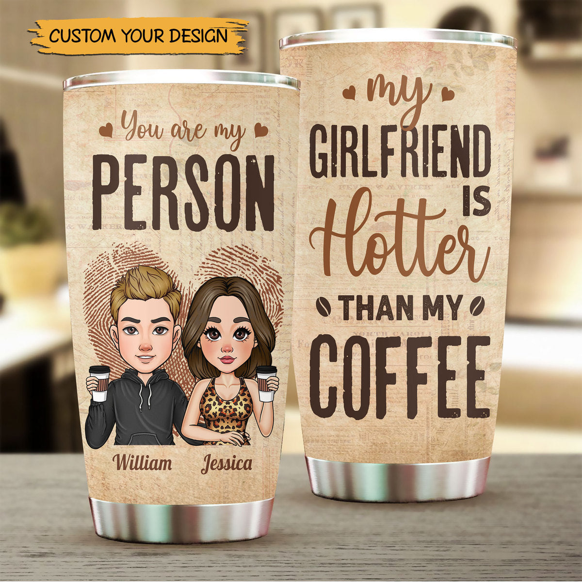 You Are My Person - Personalized Tumbler - Best Gift For Valentine, For Couple - Giftago