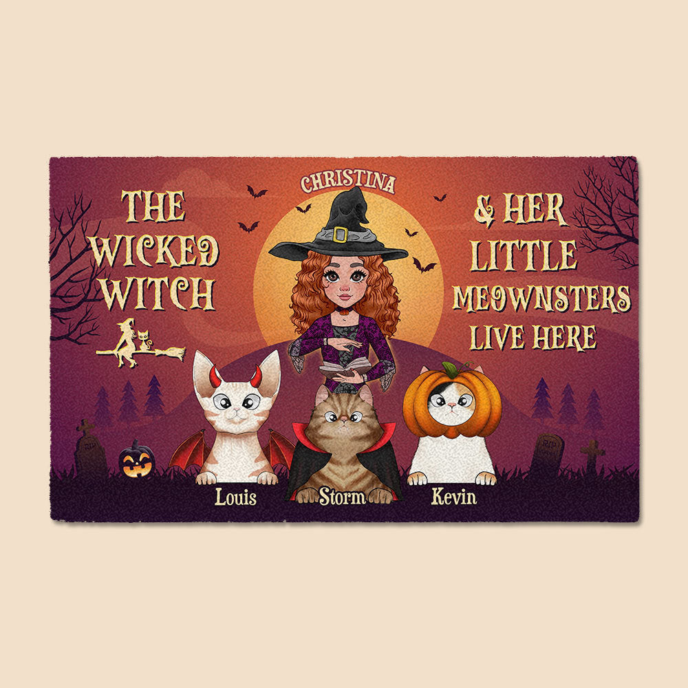 The Wicked Witch With Cats - Best Gift For Halloween - Giftago