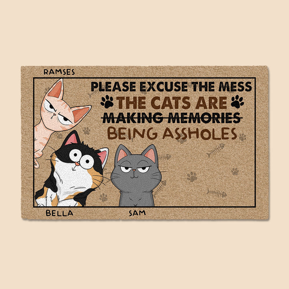 Please Excuse The Mess - Best Gift For Cat Lovers - Giftago