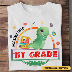 Roaring Into - Personalized Shirt - Best Gift For Kid - Giftago