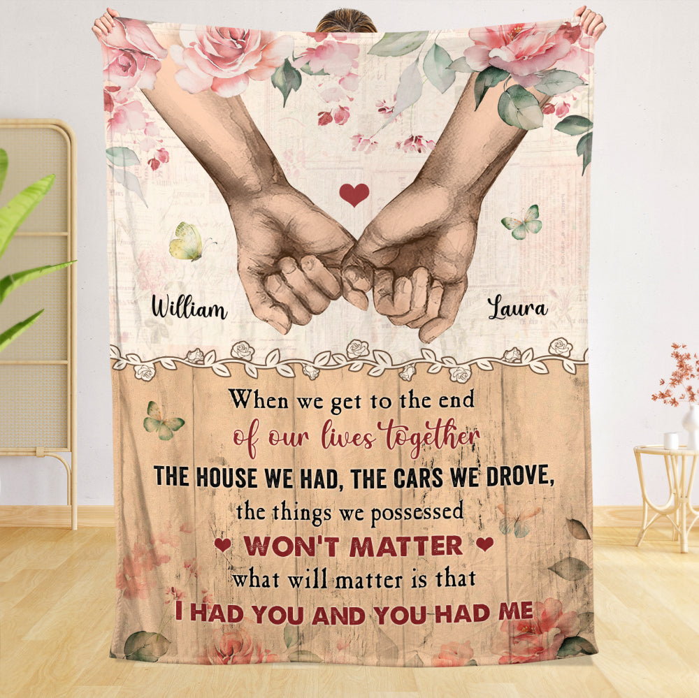 The End Of Our Life - Personalized Blanket - Best Gift For Couple, For Valentine - Giftago
