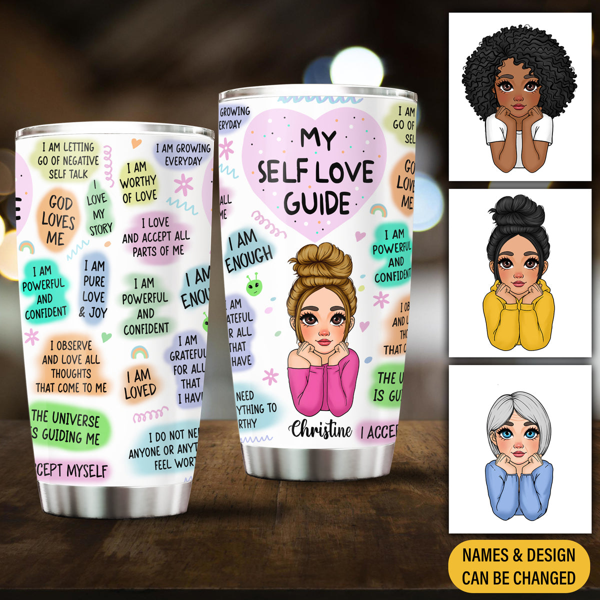 My Self Love Guide - Personalized Tumbler - Best Gift For Mom, Daughter, Sister, Friend, Wife - Giftago