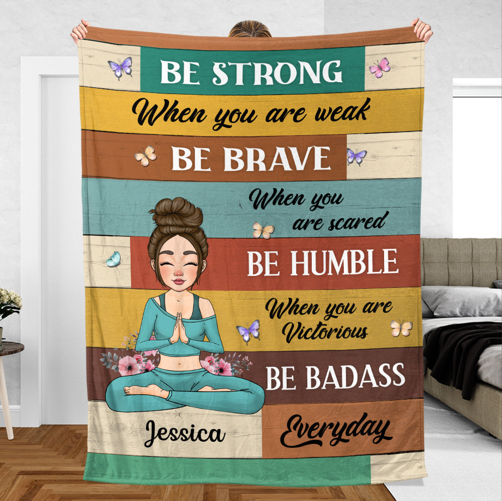 Be Badass Everyday - Personalized Blanket - Meaningful Gift For Christmas, For Birthday