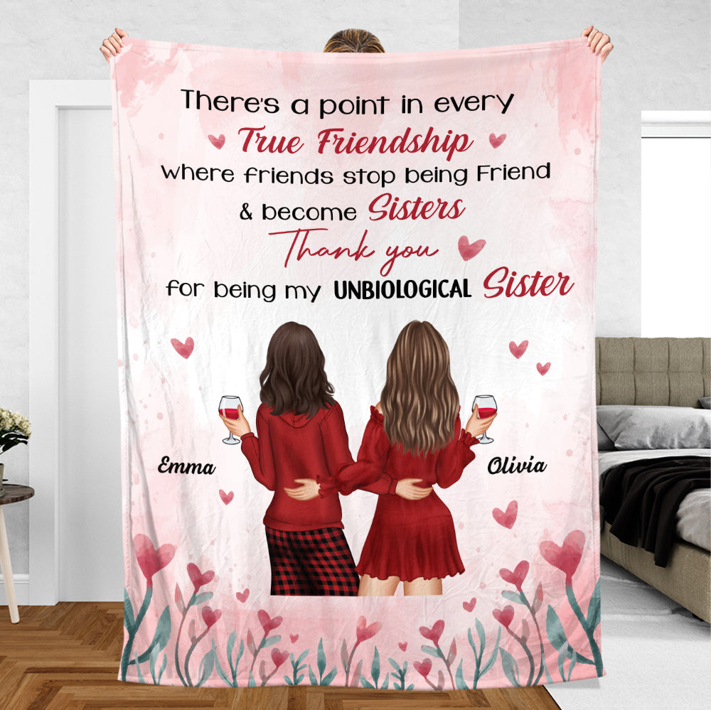 True Friendship - Personalized Blanket - Meaningful Gift For Birthday - Giftago