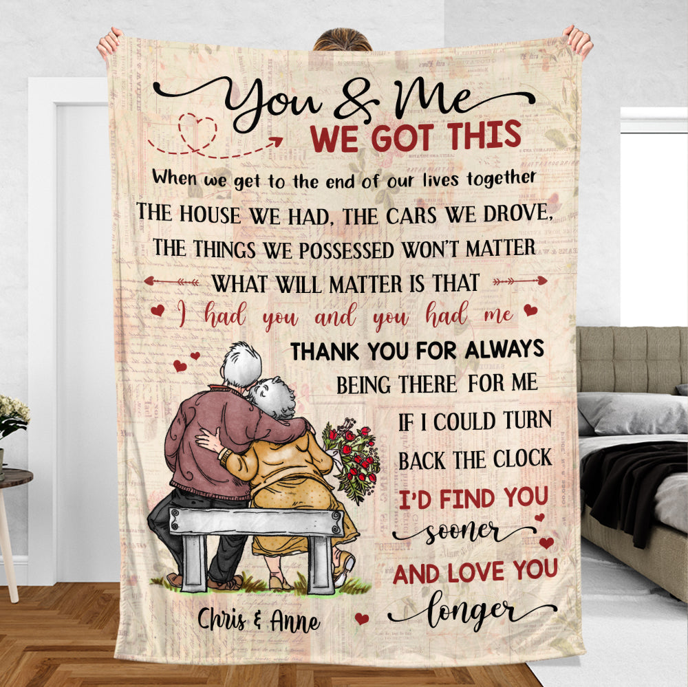 You & Me We Got This Old Couple - Personalized Blanket - Best Gift For Couple - Giftago