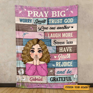 We Trust God - Personalized Blanket - Meaningful Gift For Christmas, For Birthday - Giftago