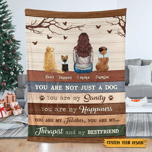 You Are Not Just A Dog - Personalized Blanket - Best Gift For Pet Lovers - Giftago