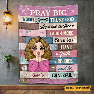 We Trust God - Personalized Blanket - Meaningful Gift For Christmas, For Birthday - Giftago