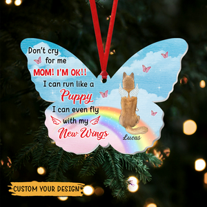 Mom! I'm Ok - Personalized Acrylic Ornament - Best Gift For Dog Lovers, For Christmas - Giftago