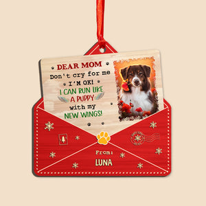 Don't Cry For Me - Personalized Photo Wood Ornament - Best Gift For Pet Lovers, For Christmas - Giftago