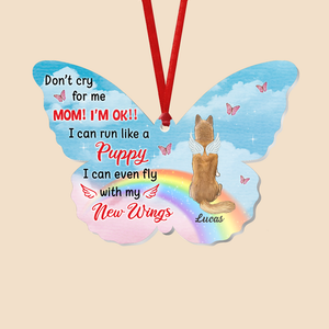 Mom! I'm Ok - Personalized Acrylic Ornament - Best Gift For Dog Lovers, For Christmas - Giftago