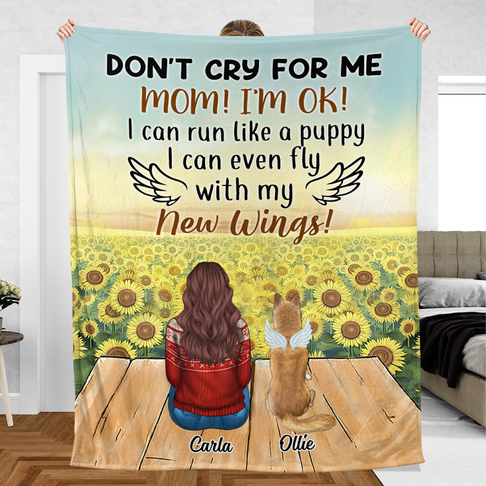 Mom - Don't Cry For Me - Personalized Blanket - Best Gift For Pet Lovers - Giftago